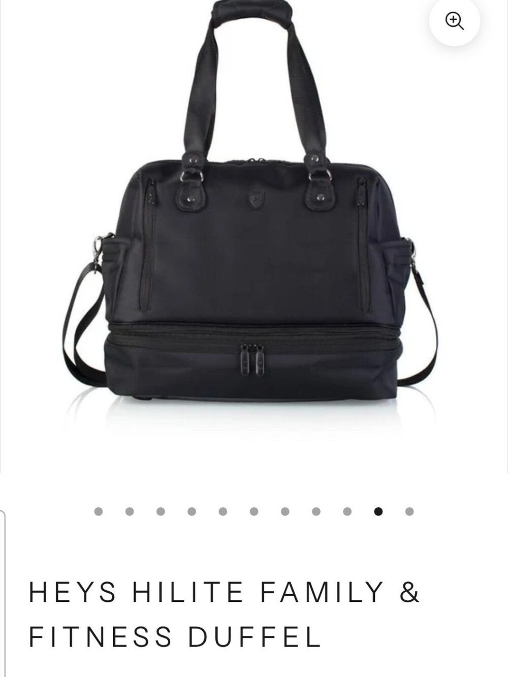 NWOT HiLite Black Fitness Duffel Bag